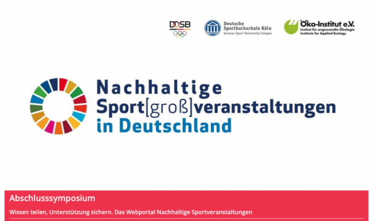 Neues Webportal für nachhaltige Sportveranstaltungen in Deutschland